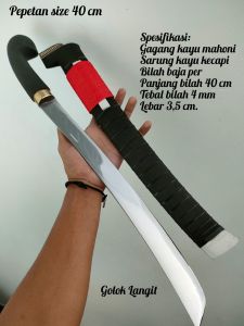 pepetan sembelih pisau tebas size 40 cm
