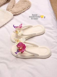 XMISTUO | Butterfly Orchid Flat Sandals Women