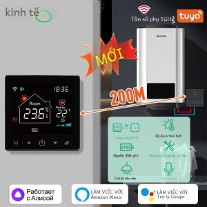 Tuya Nhà Thông Minh Wifi Bình Giữ Nhiệt Wifi 433MHZ Bộ Điều Chỉnh Nhiệt Độ Kỹ Thuật Số Không Dây Cho Làm Nóng Nước Gas Điều Khiển Alexa Google Home