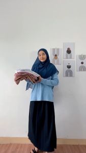 Couple Gamis Organza Baju Bridesmaid Polos Wisuda Brokat Batik Pria Kondangan