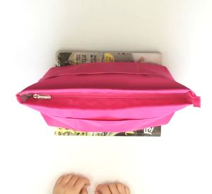 Nylon Inner Bag Liner bag Purse Organizer Insert with Zipped Top for Tote Bag / Handbag Shaper / Makeup Bag