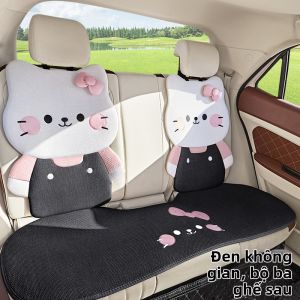 ZHUIBENSUYUAN | Bọc Ghế Ô Tô Hình Cartoon Dễ Thương Thoáng Khí Linen Đơn