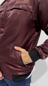 Arcilo Jaket Pria Model Bomber Torquem Maroon - Jaket Pria Stylish Bahan Mayer Korea Premium
