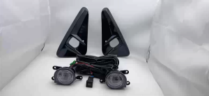 1Set Car Front Bumper LED White Fog Lamp Assembly For Toyota Yaris Cross 2023 2024 with Wire Harness Switch Accessories 12V