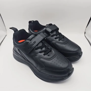 PALLAS JAZZ PRIMARY BLACK SCHOOL SHOES LIGHT WEIGHT STRAP FULL PVC WATER RESISTANT 0226BK