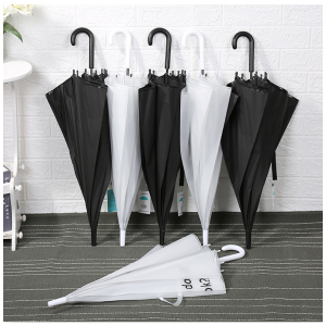 MOLORE | Custom Print Black and White Long Handle Umbrella