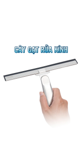 Cậy gạt rửa kính gương lưỡi cao su cán inox 304 Hobby Home Decor RK1