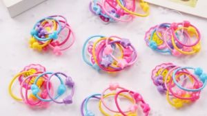 Karet Ikat Rambut Kuncir Anak Karakter Warna Warni Isi 50 Pcs