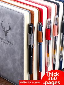 Simple and Elegant Leather Bound Notebook for Students and Business Use