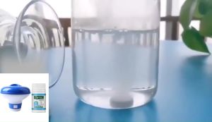 WTH 1 Set Pool Cleaning Floating with 100g/Bottle Purifier Tablets Swimming Pool Chlorine Dispenser Kit  and tables 100pcs Dispe