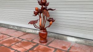 Lục Bình Cành Bông Hoa Sen Gỗ Hương Nhiều Cỡ