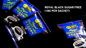 Sin Boon Kee Premium ROYAL BLACK COFFEE No Sugar Added | Royal Kopi-O Kosong Tanpa Gula | 18g x 10 Sachets | HALAL |