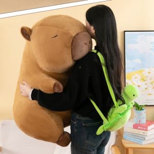 [TẶNG MÓC KHÓA CAPYBARA] THÚ BÔNG CHUỘT LANG NƯỚC CAPYBARA SIZE LỚN 45CM - 90CM  CHUỘT CAPYBARA ĐEO TÚI RÙA MẪU MỚI HOT TREND