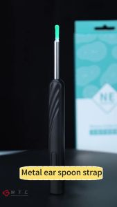 【WTC】ear cleaner with light camerasmart visual WIFI endoscope earwax cleaner high precision endoscope ear wax remover earwax removal tool waterproof wireless earpickear picker ear spoon cover health accessories ear cleaning tool set