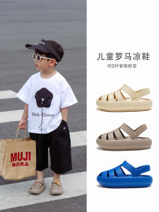 Dép Trẻ Em Bé Trai Làm Tắc Giày Thể Thao Ngoài Trời Mùa Hè Mềm Đáy Bé Gái Chống Trơn Trượt Giày La Mã Giày Đi Biển