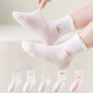 MiiOW | Tất trẻ em MiiOW mùa hè mỏng thoáng khí chống mùi cotton pha polyester co giãn thoải mái hoạt hình cho bé gái