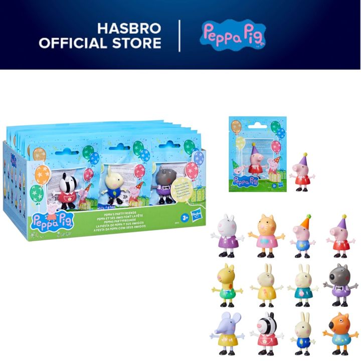 Peppa Pig Peppa's Party Friends Figure, Get of 12 Characters in