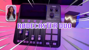 RØDECaster Duo Compact Integrated Audio Production Studio (Black/White)