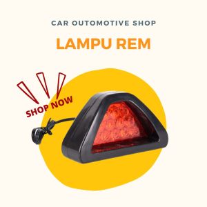 Lampu Stop led Motor Segitiga F1 Universal Motor Mobil