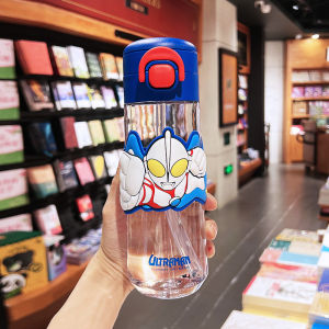 Hello Kitty Childrens Water Bottle Straw Cup Food Grade Cute Cartoon Style School Uniform Special Edition for Boys And Girls