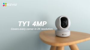 EZVIZ TY1 2K 4MP H.265 Smart Wi-Fi Pan & Tilt CCTV Camera CS-TY1-C0-8B4WF