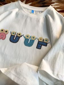 Heavy Embroidery Short Sleeve T-Shirt Mens Loose Fit plus Size Cotton Casual Summer Top Breathable Comfortable round Neck Tee