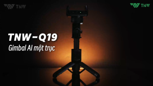 TNW Q19 Gimbal chống rung điện thoạiGimbal điện thoại theo dõi chuyển động Q19 chân quay xoay 360 độ có dèn led