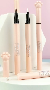 Waterproof Liquid Eyeliner Pencil Cute Cat Paw Style Quick Drying Smooth Long-Lasting Ultra Fine Detail Cosmetics Eyeliner Eye Makeup Cosmetic