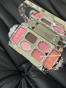 Six-color Swan Eyeshadow Palette Black Gothic Eye Shadow Matte Powder Pearlescent Shadow Pearlescent Earth Eyemakeup