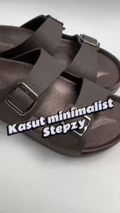 [NEW] STEPZY Men Sandal | Kasut Lelaki | 拖鞋男装 M26-806 (Brown Black)