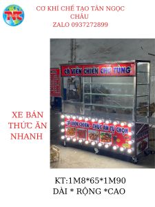 Xe Bán Thức Ăn Nhanh Cơ Khí Chế Tạo Tân Ngọc Châu 0937272899