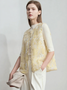 AMII | Elegant New Chinese Style Embroidered Womens Jacket