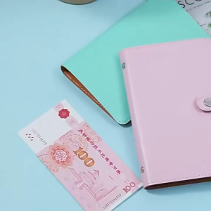 NFS A6 100 Days Envelope alkansya ipon challenge Budget Binder Money Savings Cash Storage Book Notebook Gift Large Capacity PU Album Cash Book money savings binder savings wallet challenge