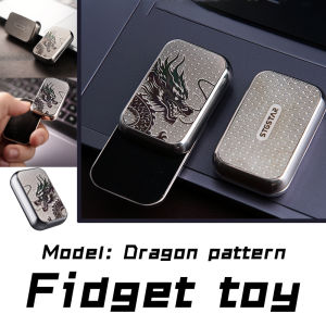 Dragon Fidget Slider 304 Stainless Steel Magnetic Push Pull Stress Relief Toy for Adults Kids Smooth EDC Desk Toy  Anti-Anxiety
