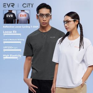 evr | EVR New Cycling T-Shirt Casual Loose Summer Commuting Mens Womens Sweat Absorbent Short Sleeve Road Bicycle Riding Wear