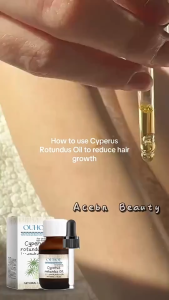 Natural Cyperus Oil Hair Removal Oil Hair Growth Reduction Formula Soothes Skin & Prevents Irritation Hair Removal Care Oil