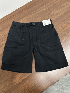 Quần Short Nylon Khô Nhanh Màu Đen Cho Nam Mùa Hè Quần Short Công Sở Mỏng Phong Cách Mỹ Cổ Điển Quần Short Cleanfit