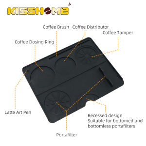 Espresso Tamping Mat Silicone Non Slip Holder Pad Tamper Station For 51mm 54mm 58mm Portafilter Kitchen Barista Accessories Tool