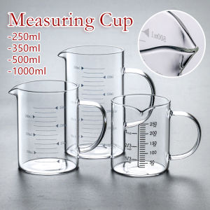 Measuring Cup 500ML/350ML High Borosilicate Glass Measuring Cup Kitchen Baking Measure Cup Glass Milk Cup With Scale