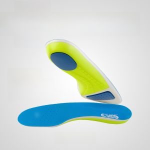 Jingjian TPU Anti-twist Sports Shoe Insoles Mens Breathable Running Basketball High Elastic Shock Absorption Arch Support