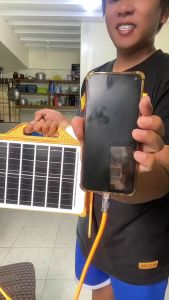 【2025 NEW 】Solar emergency light solar Lighting Outdoor Portable Magnetically absorbed Solar Portable Emergency Light Indoor Home Emergency Camping Lighting for onstruction Sites Solar Charging portable Lamp COD