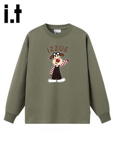 izzue | Chic Lovely Dog Print Cotton T-Shirt Autumn Versatile