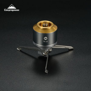CAMPINGMOON TC-ST Stainless Steel 1/4 Camera Stand Foldable Aluminum Gas Tank Camping Atmosphere Light Stand Tripod