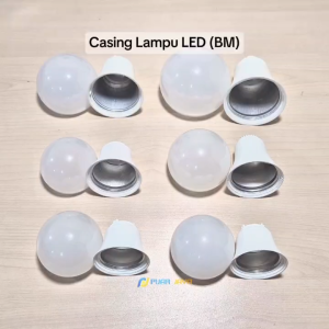 Kesing Casing Lampu LED BM Baru Watt Lengkap 5 7 9 12 15 18 20 25 30 40 50 Watt
