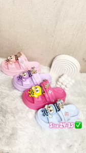Jokixx Sandal let eva anak cewek ban 2 Hias Lebah Bee love sol tebal wajik super empuk trendy
