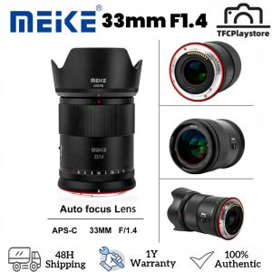 Meike 33mm F1.4 APS-C Prime Large Aperture Autofocus Lens (STM Motor)  for Sony E Fujifilm X Nikon Z Mount Mirrorless Cameras FX30 ZV-E10 ZVE10 II A6400 A5000 A5100 A6000 A6100 XT2 XT4 XT5 XT10 XT20 X-A2 X30 X70 X-S10 X-S20 Z30