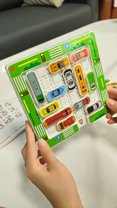 【READY STOCK】Car Puzzle Game/Magnetic Maze Logic Training Toy/Parking Lot Challenge Toy/Breakthrough Educational Gift