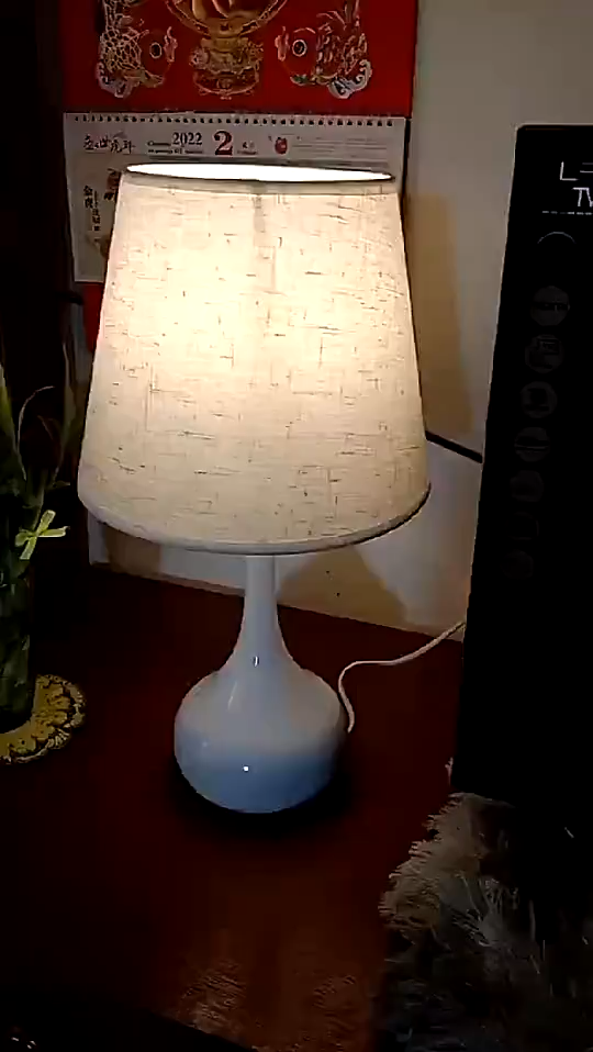 Modern Table Light Led Night Light Touch Dimmable Bedside Lamp with Fabric Lamp Shade Bedroom Lighting