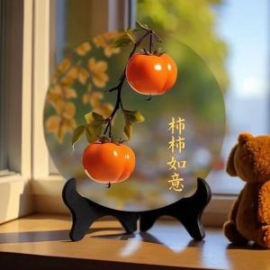 Modern Simple Living Room Decoration Ornaments Moving New Home Festival Gifts Pomegranate Symbolizing Good Luck Tabletop Display