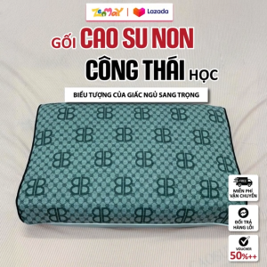 Gối Cao Su Non Công Thái Học Zenmay Luxury 40x60cm – Êm Ái Giảm Đau Cổ Vai Gáy Thoáng Khí Họa Tiết Sang Trọng Cao Cấp